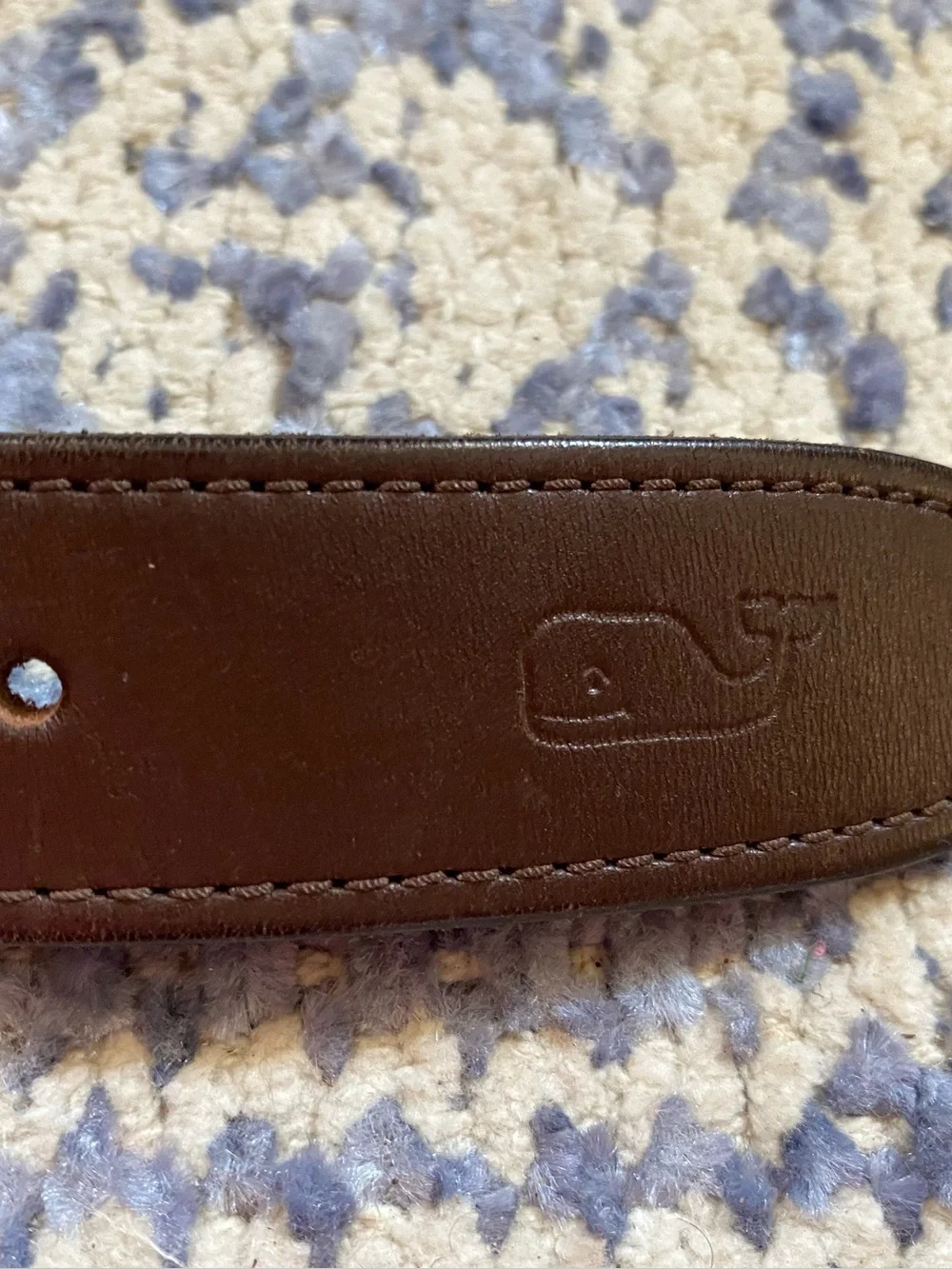Gonzaga College High School Vineyard  Vines Ribbon Leather Belt Sz 30